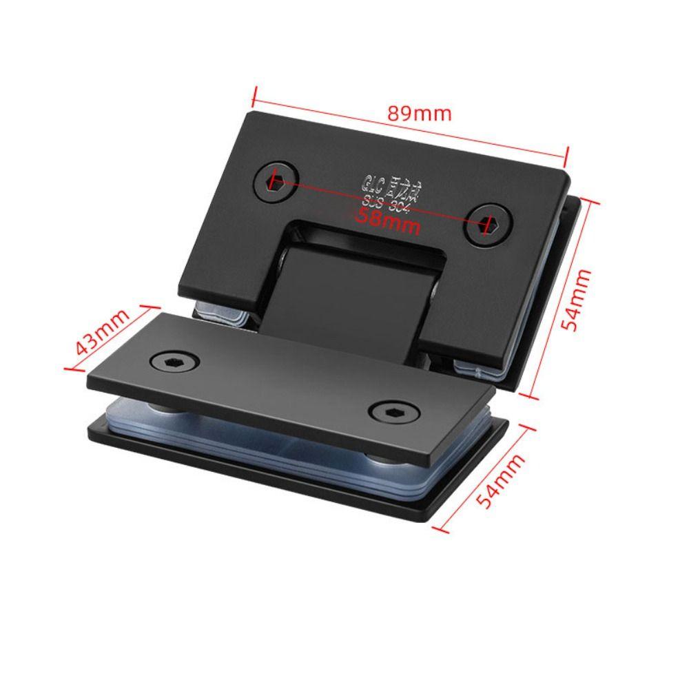 90°/135°/180° Зажим-кронштейн для стеклянной двери Фурнитура для двери из нержавеющей стали Петли для двери ванной комнаты Ванная комната