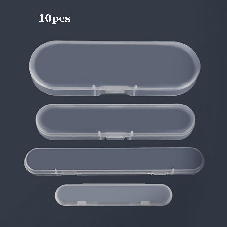 4 шт. полипропиленовая коробка, ящик для косметических инструментов, упаковочная коробка для ножа для бровей, прозрачная пластиковая коробка для хранения