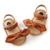 Summer Infant Baby Girls Sandals Casual Bowknot Beach Shoes Anti-Slip PU Leather Newborn Toddler Prewalker First Walking Shoes 0-18M