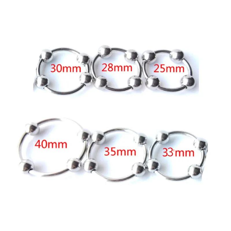 Секс-игрушки Кольцо на пенис Кольца из нержавеющей стали Стимулирующие головку продукты для взрослых Мужское металлическое кольцо Секс-игрушки для мужчин Задержка эякуляции