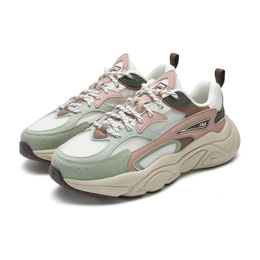 Fila Кроссовки Mars 1 Retro Color Block с низким верхом для повседневной носки Женские кроссовки Белый Коричневый F12W422107FWR