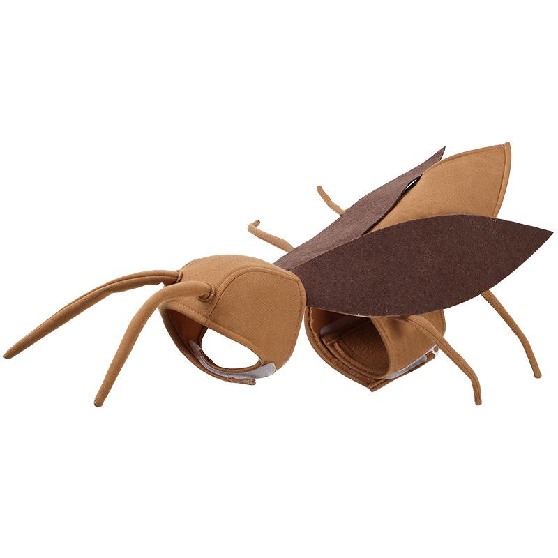 Funny Pet Roach Costume for Cats and Dogs Cute Cockroach Outfit for Halloween Dress Up
