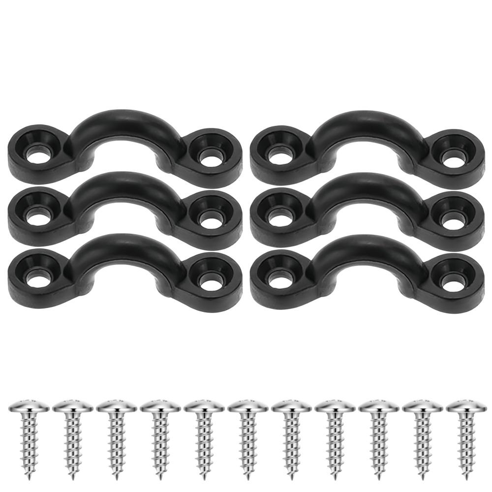 6-20PCS Kayak Clips Nylon Kayak Pad Eye Anchor Point Tool Marine Boats Aquatic Sports Surfing Deck Rigging Kit Boat Accessories