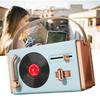 Tragbarer Retro-Bluetooth-Lautsprecher, Hohe Klangqualität, Blau, ABS