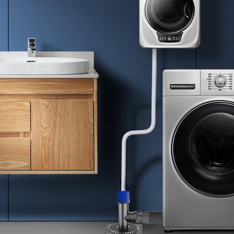 Washing Machine Floor Drain Tee Connector-Deodorizing Anti-Overflow Bathroom Drainage Pipe Accessory For Dryer & Washing Machine
