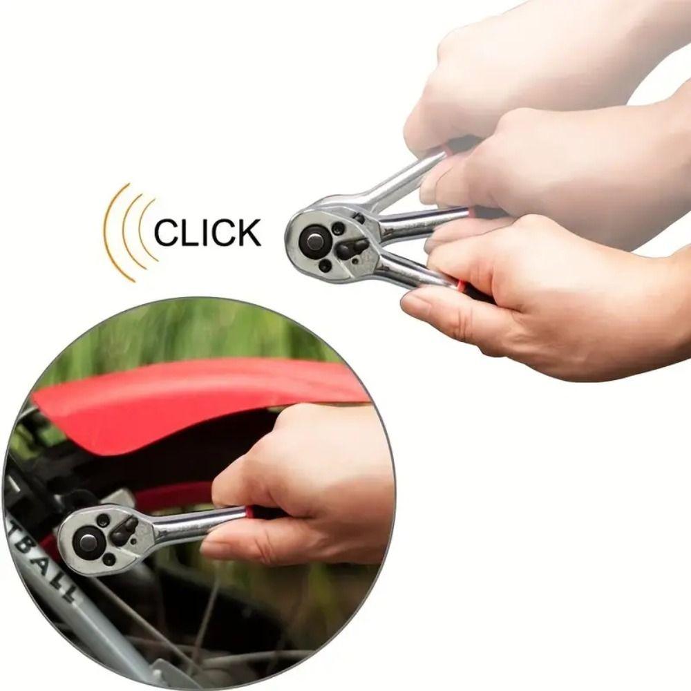 12Pcs/Set with Quick Release Handle Socket Wrench Set Sleeve Quick Wrench Spanner