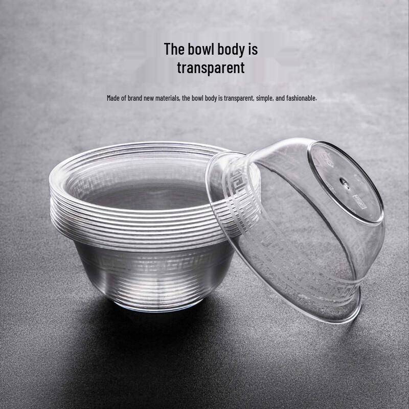 Disposable Food Grade Clear Plastic Bowls