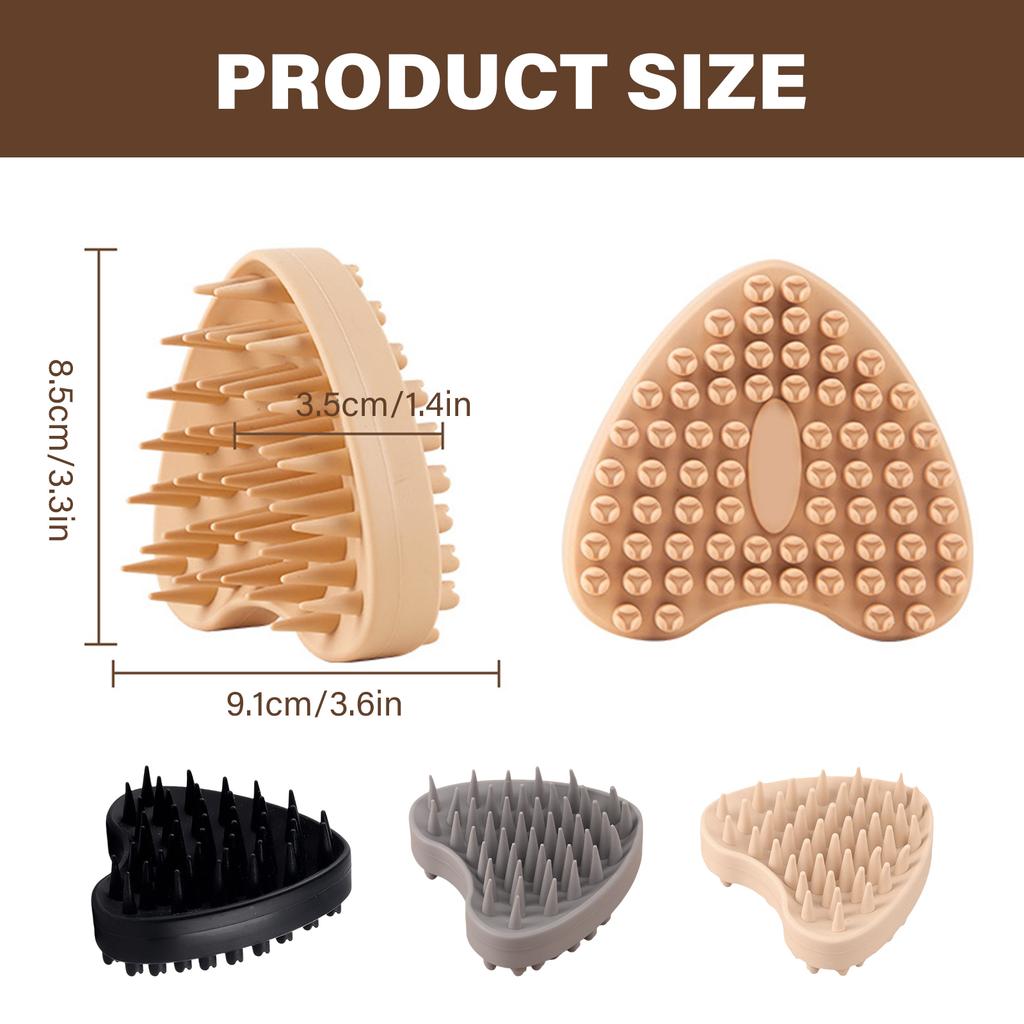 Массажер для кожи головы, силиконовая щетка для шампуня, для влажных и сухих волос, мягкий, гибкий массажер для головы, для чистки волос, для расслабления, для снятия шелушения