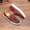 Модный Роскошный Бренд Мужские Повседневные Туфли Ручной Работы Кожаные Мужские Лоферы Мужские Слипоны Горячая Распродажа Балетки Мужские Дышащие Туфли для Вождения