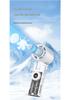 USB Portable Mini Cooling Fan with Ice Pack - Transparent Handheld Electric Turbine Design