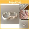 Korean Stylish Inspired Adjustable Pearl And Silver Ring For Women Modern Fashion 2023 Jewelry
