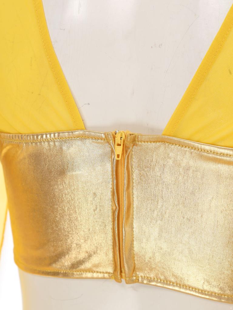 Womens Egyptian Cleopatra Costume Crop Top Split Chiffon Skirt Set Halloween Party Wear