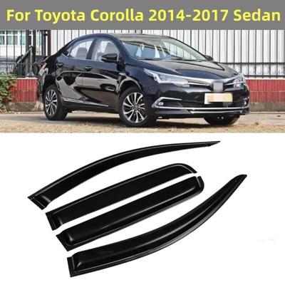 Для Toyota Corolla 2014 2015 2016 2017 седан оконный козырек от солнца и дождя дефлектор навесы навес отделка внешние аксессуары
