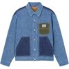 Levis Casual Comfortable Color Block Single-Breasted Long Sleeve Denim Jacket Men Jackets 004Z3-0000