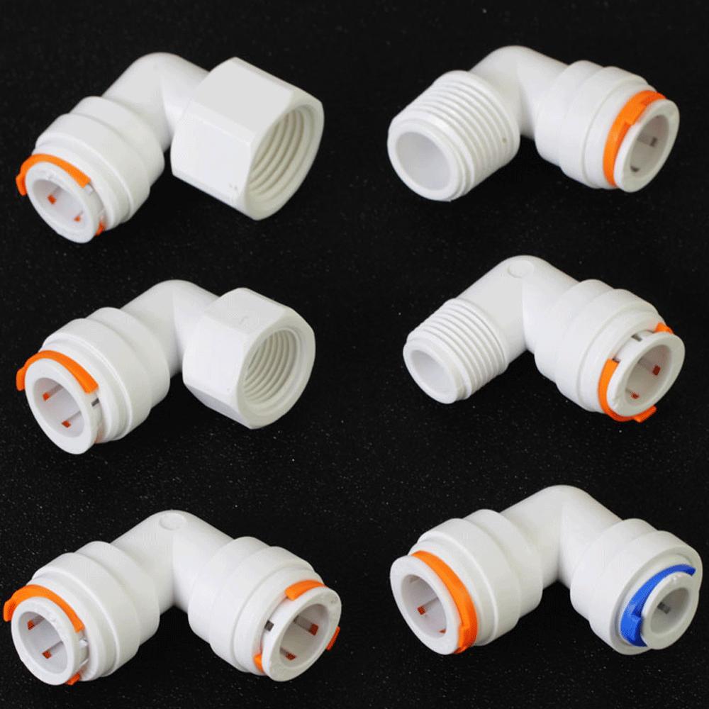 1/4" 3/8" 1/2" Дюйм Наружный Диаметр Трубки POM Быстроразъемный Соединитель Аквариум Фильтр Очиститель Воды Система Обратного Осмоса