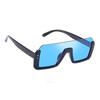 Dervin Square Unisex Half Rim Sunglass Inspired by Shahid Kapoor and Sahil Khan Sunglasses (Mirror Blue) - Pack of 1