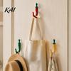 No Drilling Wall Hangers 2PCS Chili Adhesive Hooks, Cute Decorative Punch-Free Hangers, Heavy Damage Free Mounts Duty Seamless Storage Hooks