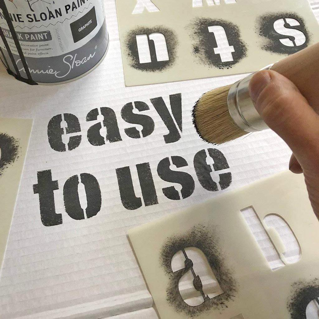 Трафареты с буквами и цифрами, многоразовые моющиеся трафареты с алфавитом, экологически чистые