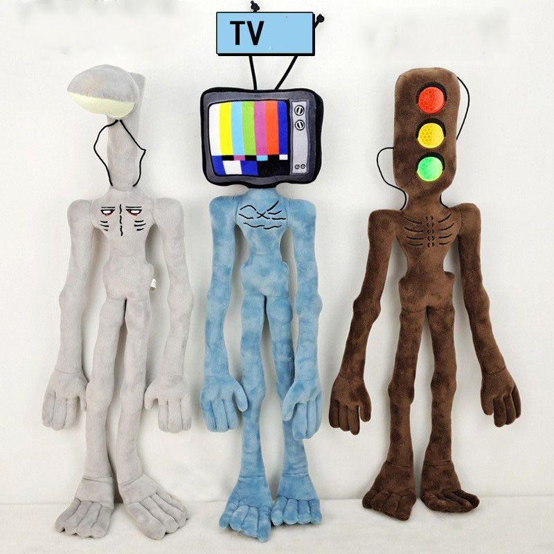 Мягкая 21-дюймовая плюшевая игрушка Аниме Scp Голова Сирены, гнущаяся кукла для фанатов ужасов