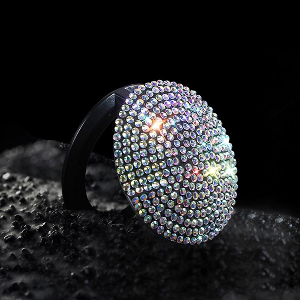 Автомобильное зажигание Onekey Start Stop, кнопка переключения, защитная крышка, авто украшение, интерьер, аксессуары для двигателя со стразами