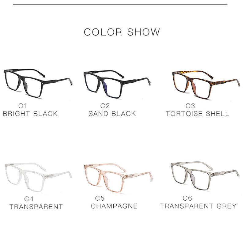 Anti-Blue Light Glasses High Quality Square Eyewear Women Men Leisure Eyeglasses Blue Light Blocking Man Lady Computer Eyeglas