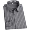 ROMON Мужская рубашка с длинным рукавом в стиле business casual из бамбукового волокна, устойчивая к складкам