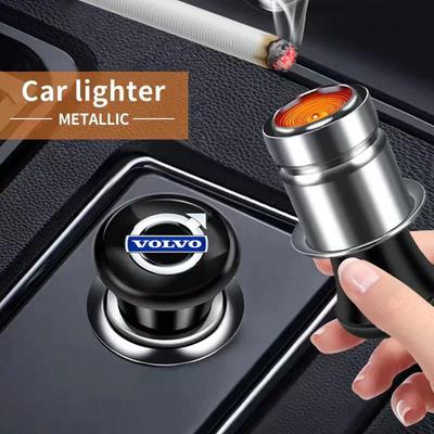 Для RDESIGN XC90 XC60 XC40 XC70 S60 S80 S90 V40 V60 Автомобильная зажигалка Алюминиевая вилка Автомобильный значок Сборка адаптера питания