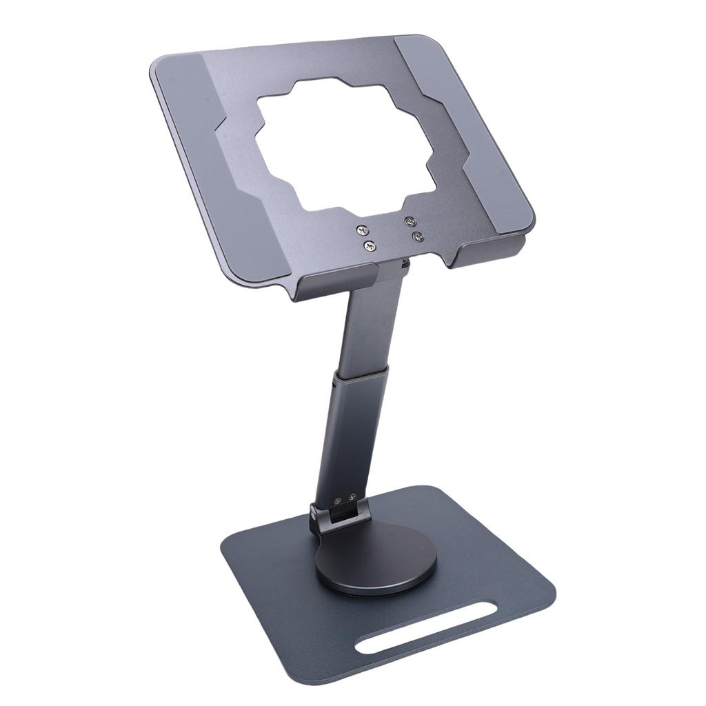 Подставка для планшета из алюминиевого сплава, вращающаяся, складная, регулируемая, настольный держатель для телефона/планшета, полая конструкция для отвода тепла для