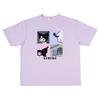 Oversized Kuromi Cotton Rib Polyurethane 607851 [Sanrio] T-shirt Body 65% Polyester, 35% Part 62% Polyester, 33% Cotton, 5%