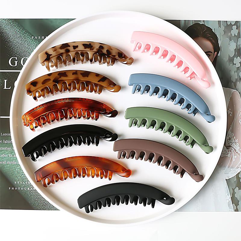 Frosted Hair Clips Banana Clip Women'S Hair Accessories Ponytail Barrettes Hair