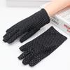 1Pair Etiquette Spring Anti-UV Elastic Spandex Dots Gloves Driving Gloves Women Gloves Sunscreen