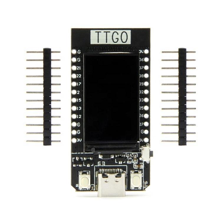 Плата разработки модуля T-Display ESP32 с поддержкой WiFi и Bluetooth, 1,14-дюймовый ЖК-дисплей, Управление