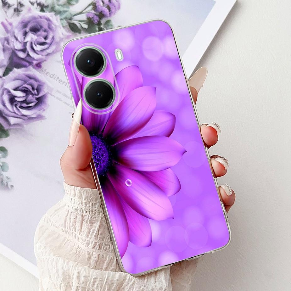 Чехол для Xiaomi Poco X7 Pro 5G Стильный окрашенный чехол Прозрачный силиконовый чехол для телефона Для Xiaomi Poco X7 PocoX7 Pro X7Pro 5G Мягкий чехол