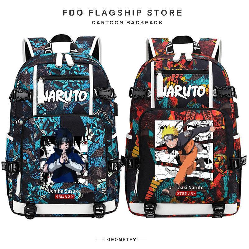 Naruto Anime Backpack Lightweight Ergonomic Lumbar Support Large Capacity for Students