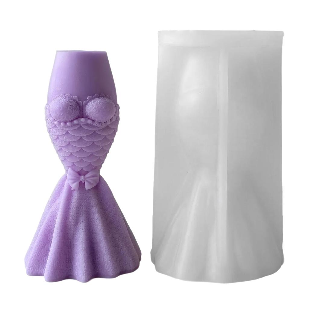 Wedding Theme Candle Silicone Mold Heat Resistant Pillar Candle Silicone Mold For Making Candle Soap Chocolate Baking
