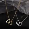 Heart Pendant Necklace For Girls Women Sweater Neck Chain Necklaces Cute Chokers Jewelry AVE
