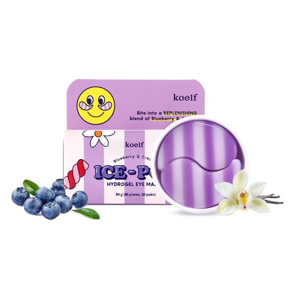 Koelf Blueberry Cream Ice pop Гидрогелевые патчи для глаз