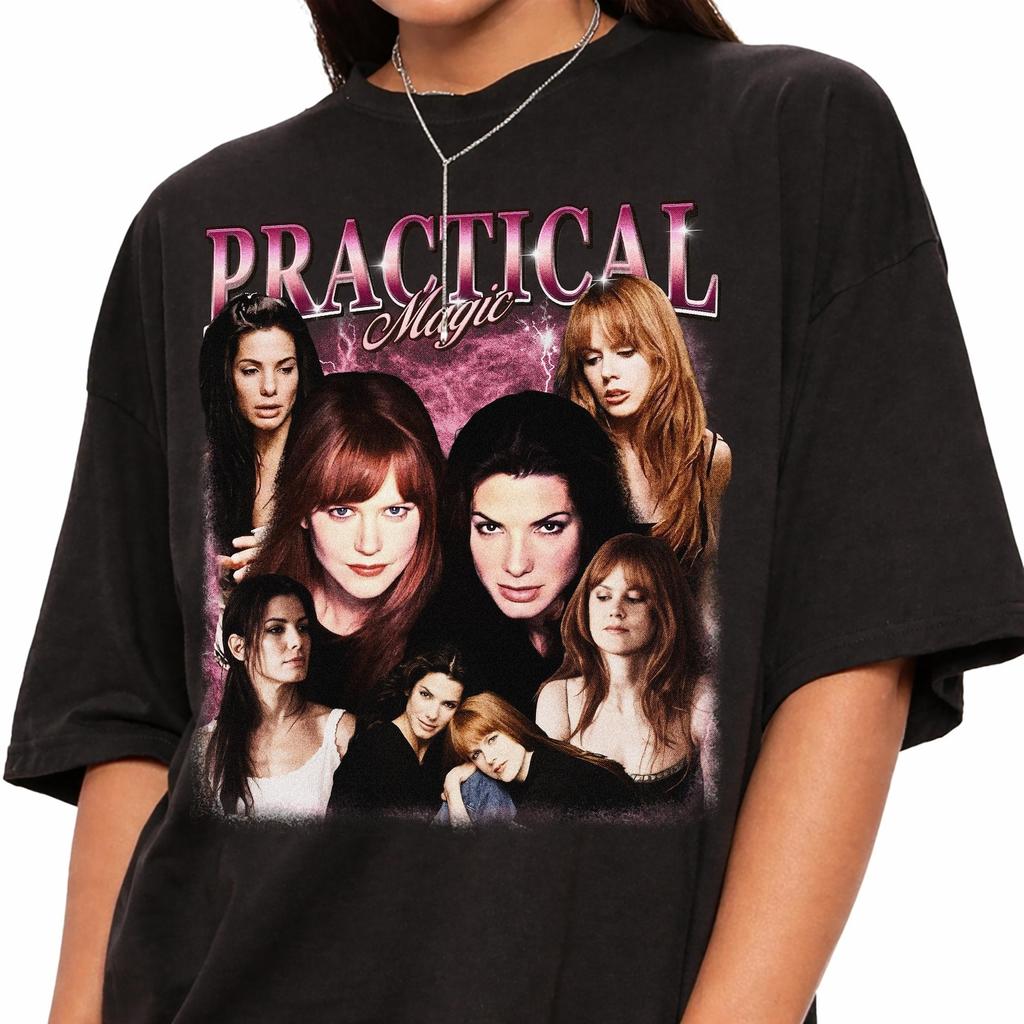 Practical Magic Movie Shirt, Sally and Gillian Owens Tee, Sandra Bullock Nicole Kidman Graphic Shirt, Retro 90s Witch Movie Tee