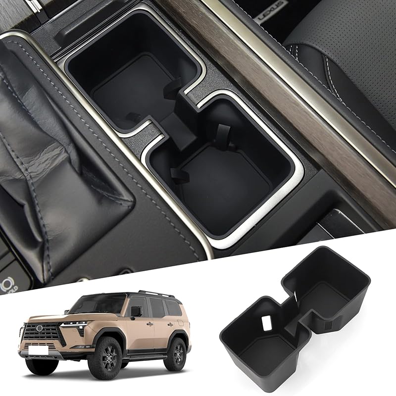 Smabee Center Console Organizer Tray Compatible With 2024 2025 2026 Lexus GX 550 GX550 Accessories Armrest Storage Box ABS Ert Storage Tray Interior