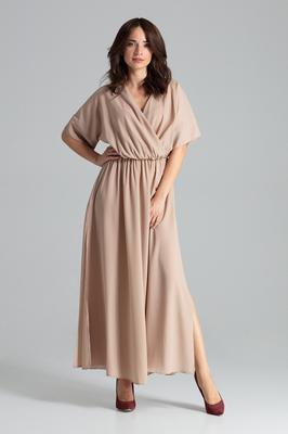 Sukienka L055 Beż Xl