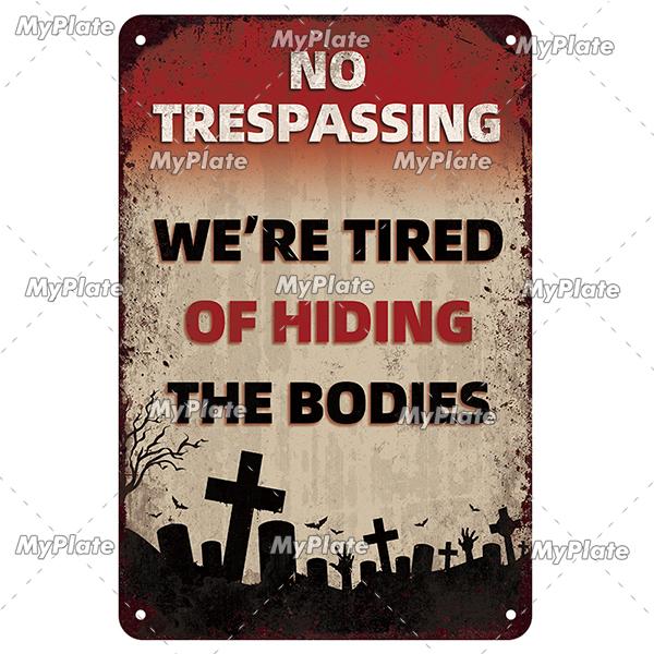 [MyPlate] Металлическая вывеска на Хэллоуин, винтажная жестяная вывеска, декоративная табличка для кафе-бара, домашний декор, вечерние наклейки на стену, ведьма, постер, подарок