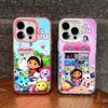 Милый Чехол для Телефона G-Gabbys D-Dollhouse Для IPhone 17 16 15 14 11 12 13 Pro Max Plus Pro Цветной Серебристый Чехол