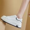 McQueen White Shoes Women's Shoes New Autumn Heightening Casual Shoes Versatile Leather Platform Muffin Shoes Board Shoes