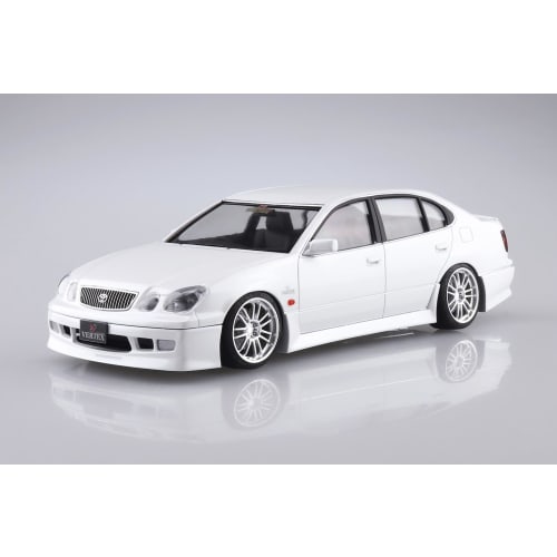 Aoshima Bunka Kyozai 1/24 Scale The Tuned Car Series No. 75 Toyota Vertex JZS161 Aristo 2000 Plastic Model Kit, Molded in Color