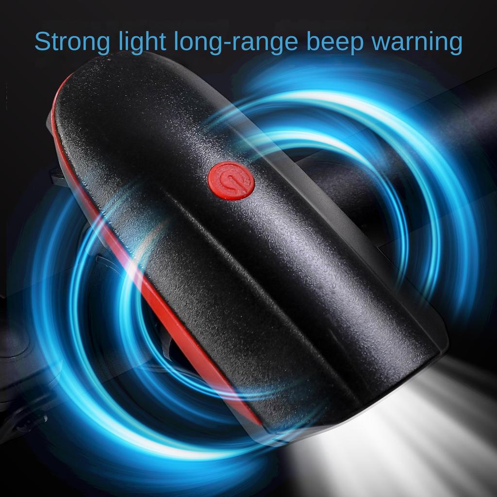 Bicycle Lights with Speakers, Rechargeable Bicycle Lights, Cycling Lights, Bicycle Headlights with 3 Lighting Modes