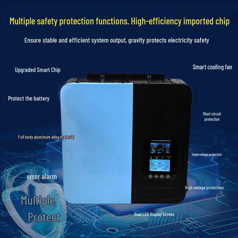 MPPT Solar Inverter & Controller: Pure Sine Wave, All-in-One, 12V-96V