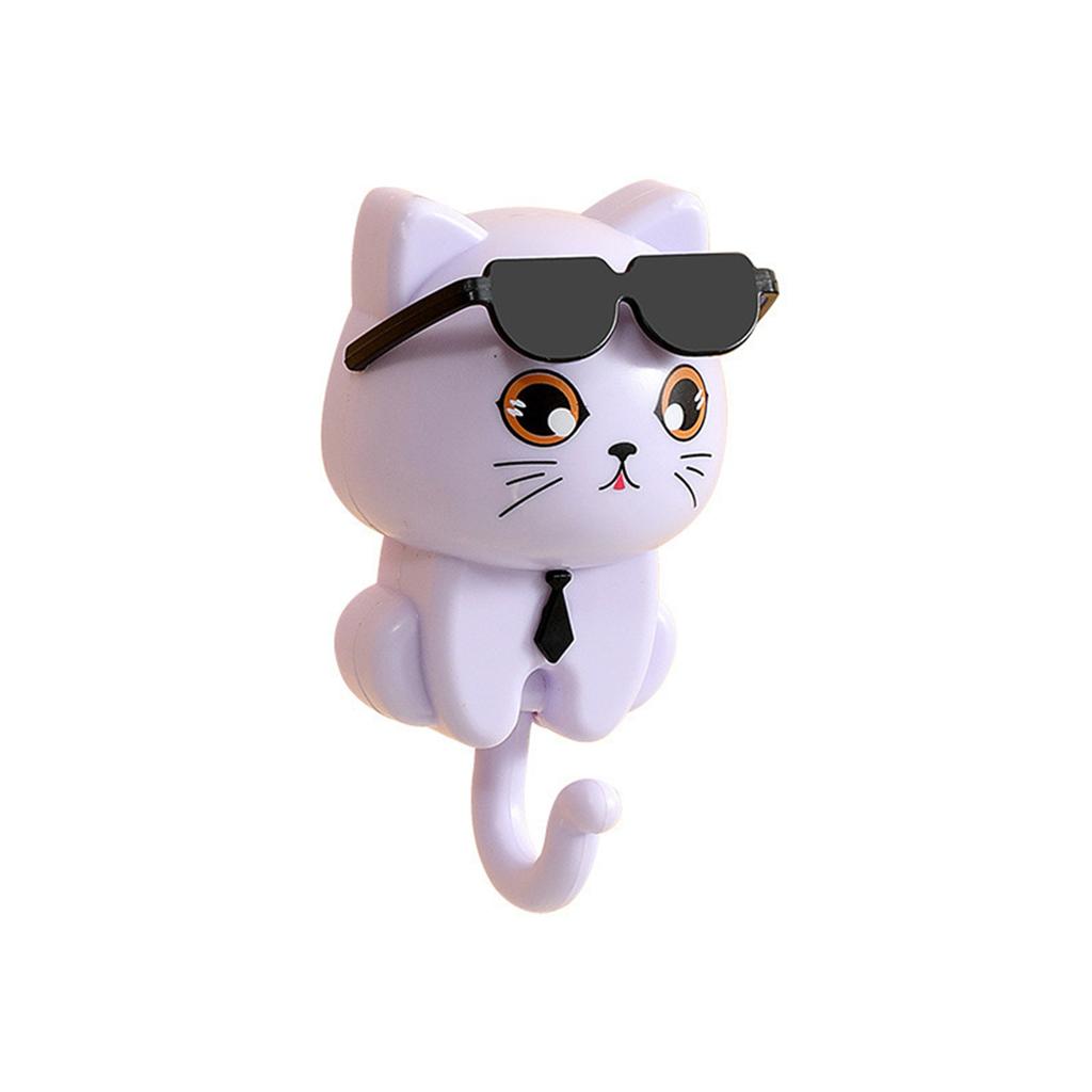 Cartoon Cat Key Hook Strong Adhesive Wall Hooks for Home Decoration