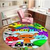 Sprunki Game Print Round Rug, Washable Floor Carpet, For Entryway Dorm Laundry Room Office Study, Home Decor Birthday Christmas Gift