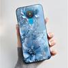 Для Nokia 1.4 TA-1322 Nokia 3.4 TA-1288 TA-1285 TA-1283 Чехол Модный Чехол для Телефона с Рисунком Цветов Черный Мягкий Силиконовый Задний Чехол