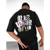 It Is What It Is Letter Graphic Men Tshirt Summer Cotton Fashion Oversized Clothes Casual Hip Hop Tops Loose Soft T-Shirt